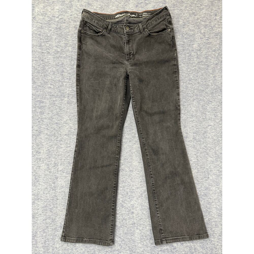 Eddie Bauer Boot Cut Black Women's Jeans Size (32x19)